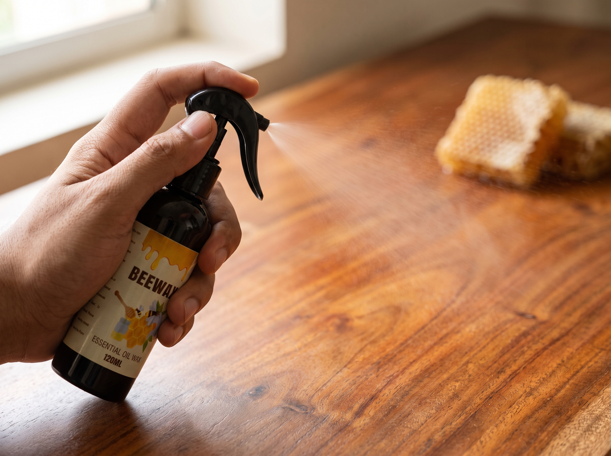 Beeswax Floor Spray: Anti-Crack & Scratch-Resistant Refurbishing Wax for Wood Floors