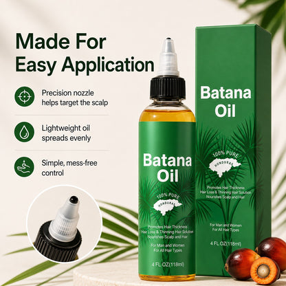 Natural Batana Oil from Honduras, Hair Care Oil for Frizz, Split Ends & Damaged Hair