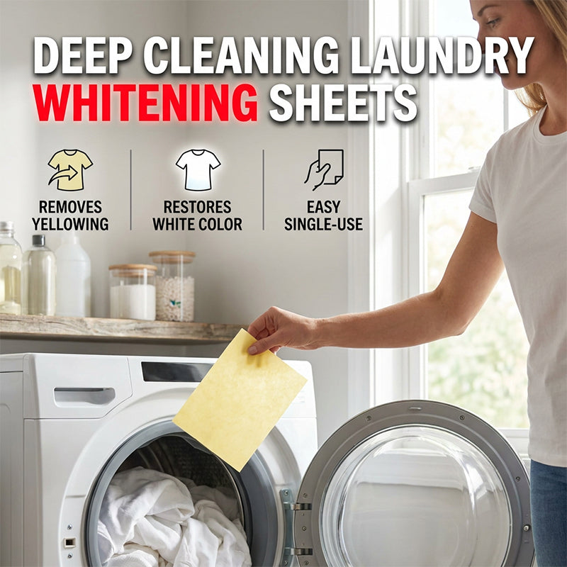 Powerful Stain RemoverBrightening Fabric LaundryCleaning Sheets
