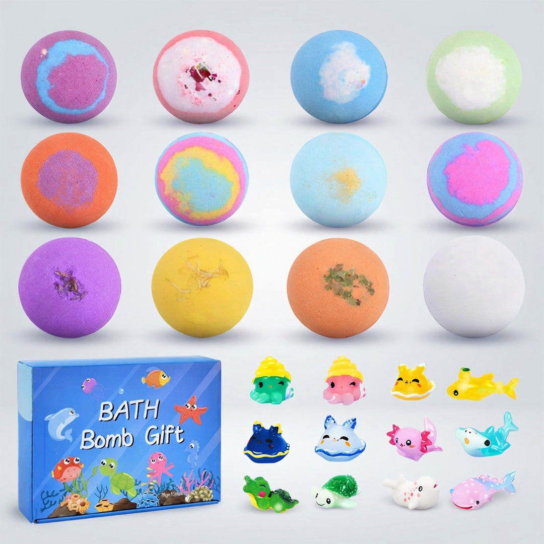Surprise Bath Bombs for Kids – 12 Pack with Hidden Toys