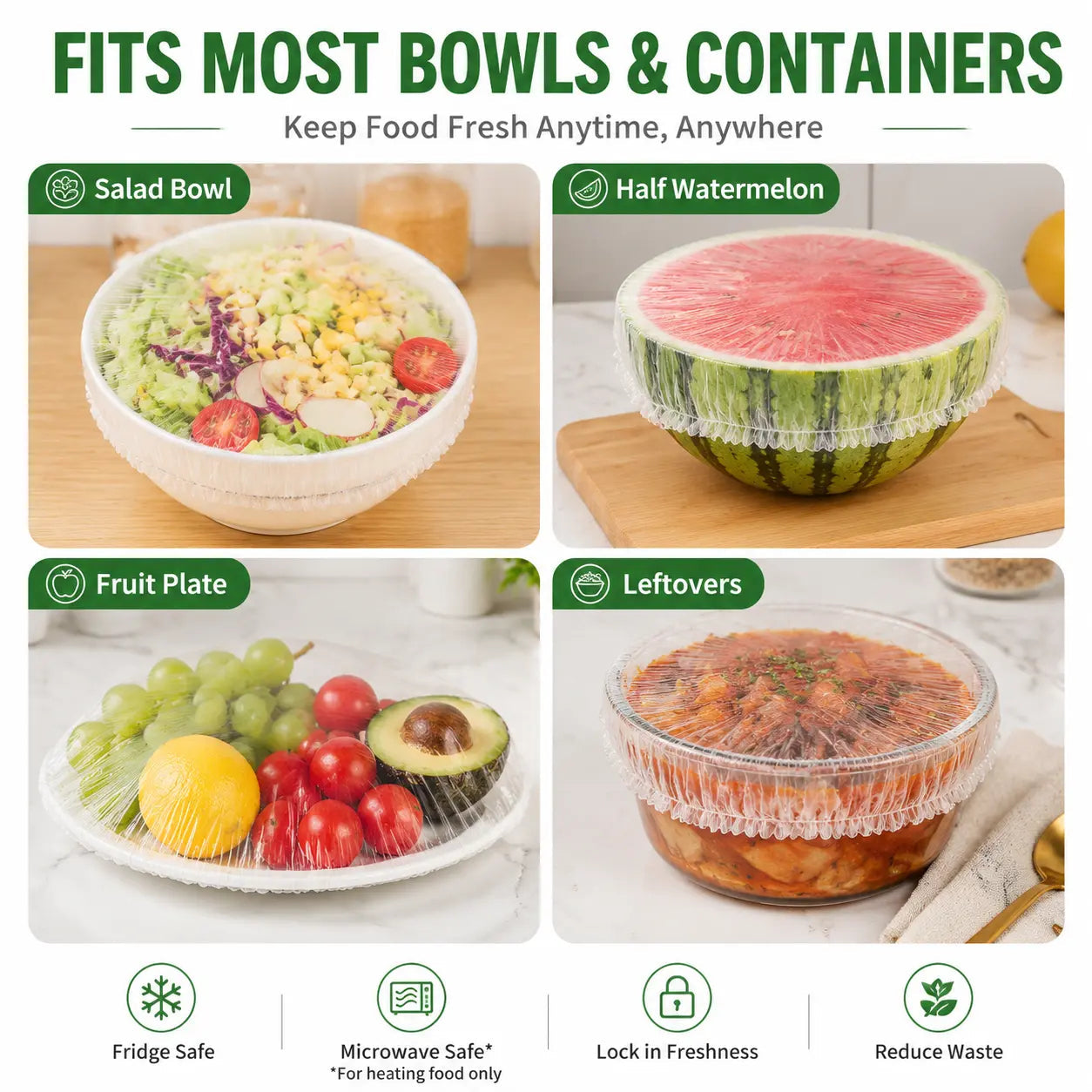 How to use stretch food covers