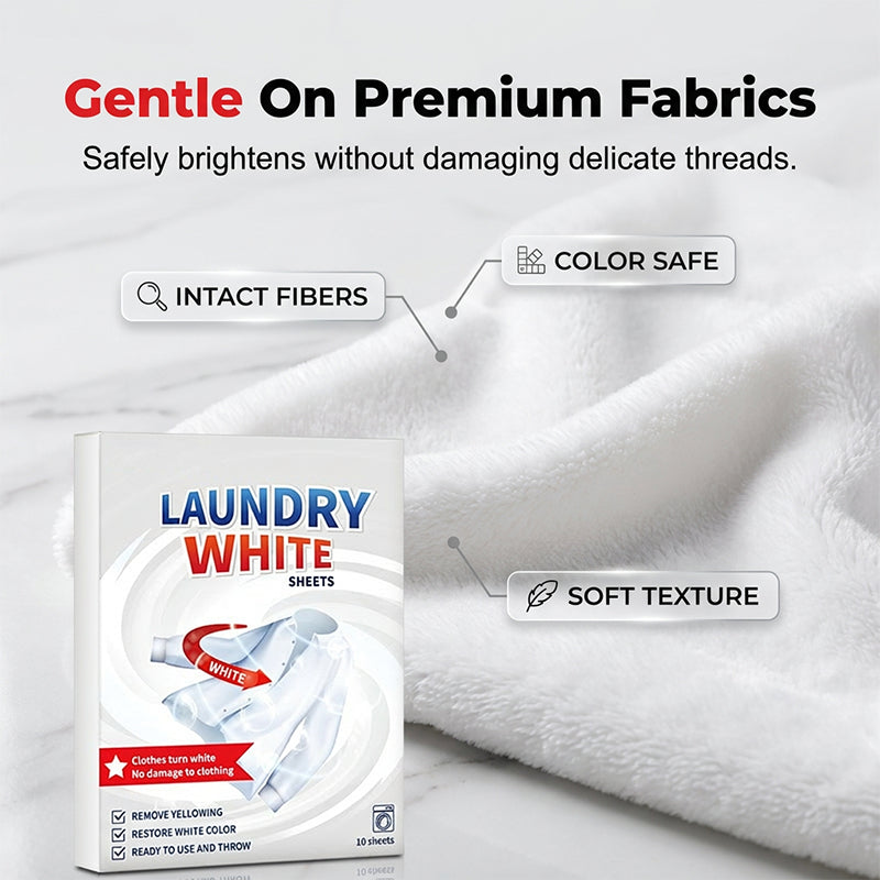 Powerful Stain RemoverBrightening Fabric LaundryCleaning Sheets