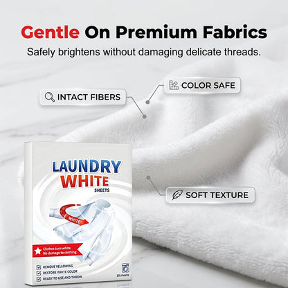 Powerful Stain RemoverBrightening Fabric LaundryCleaning Sheets