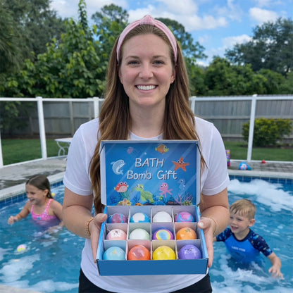 Surprise Bath Bombs for Kids – 12 Pack with Hidden Toys