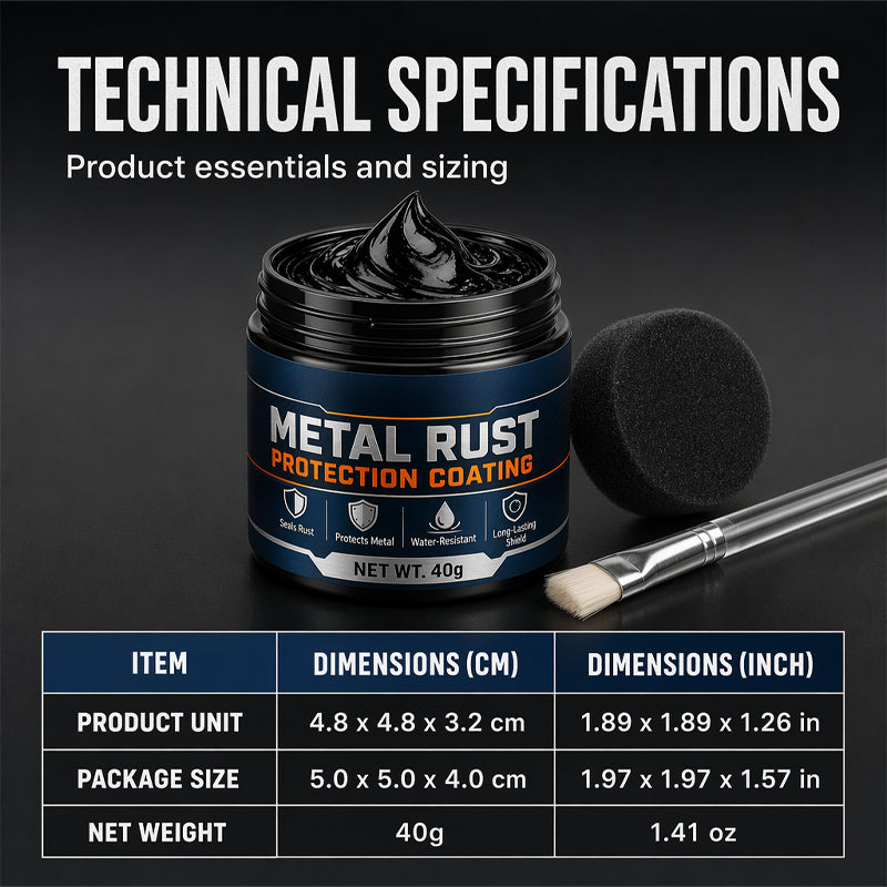 Metal RustProtection Black Repair Paste