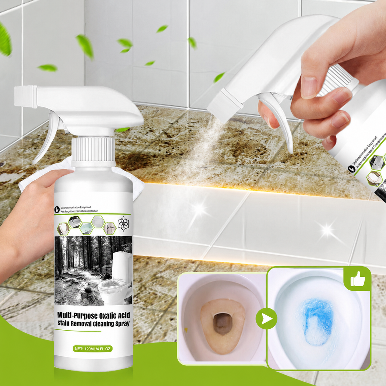 Multi-Purpose Oxalic Acid Stain Removal Cleaning Spray