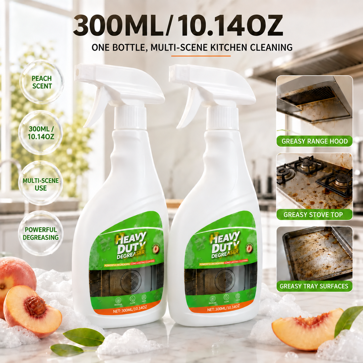 Kitchen cleaner used on a stovetop