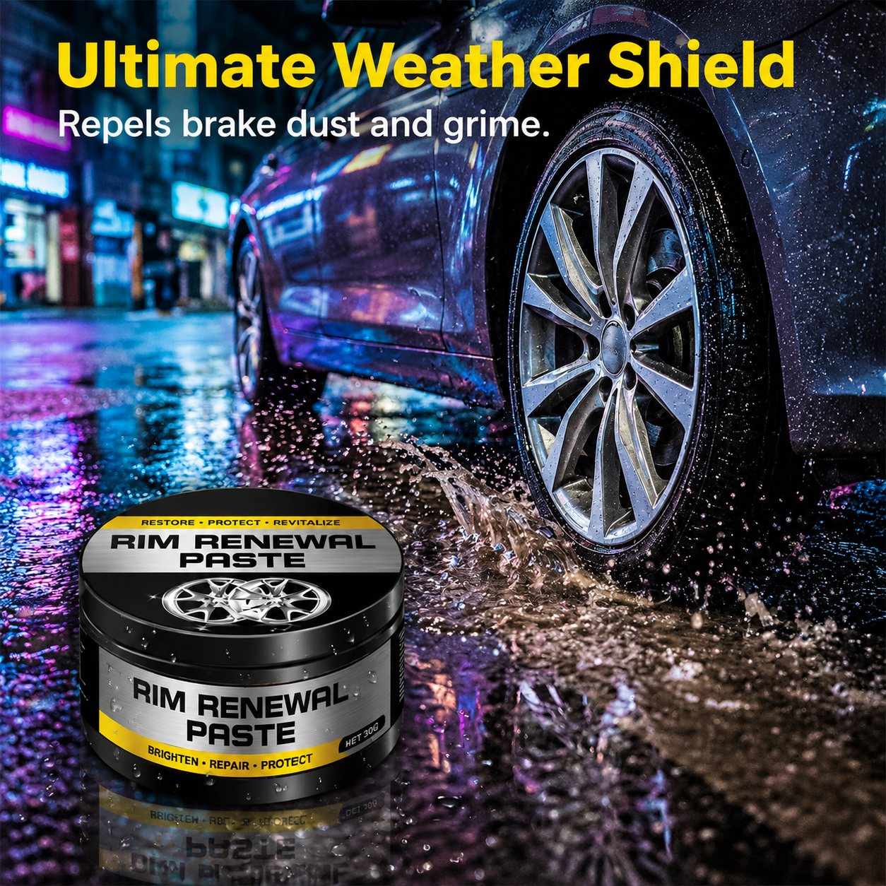 Ultimate All-In-One Wheel Restoration Paste  Erase Rust & Brake Dust for a Showroom Shine