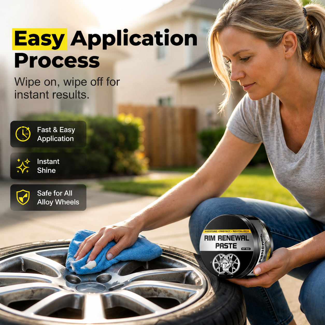 Ultimate All-In-One Wheel Restoration Paste  Erase Rust & Brake Dust for a Showroom Shine