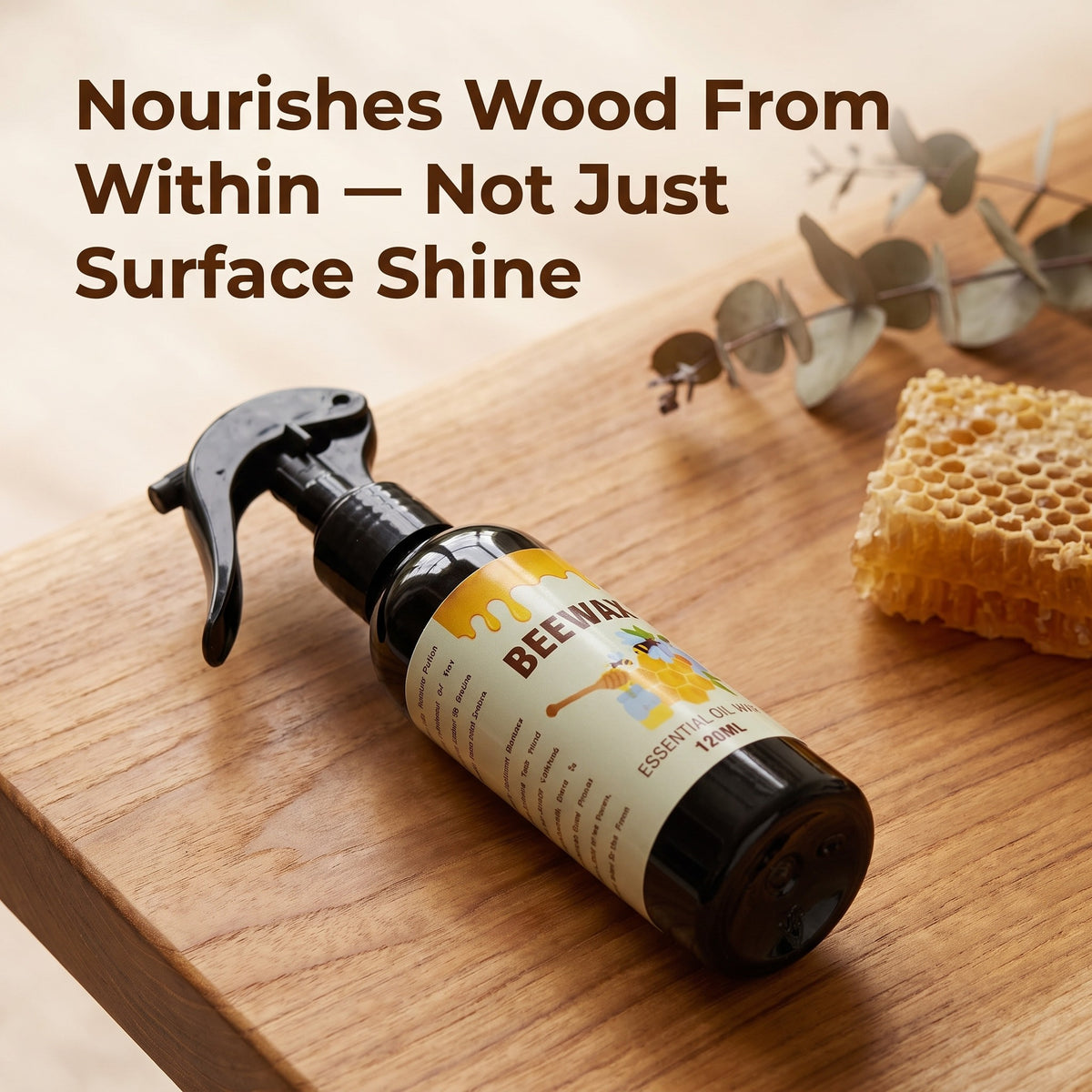 Beeswax Floor Spray: Anti-Crack & Scratch-Resistant Refurbishing Wax for Wood Floors