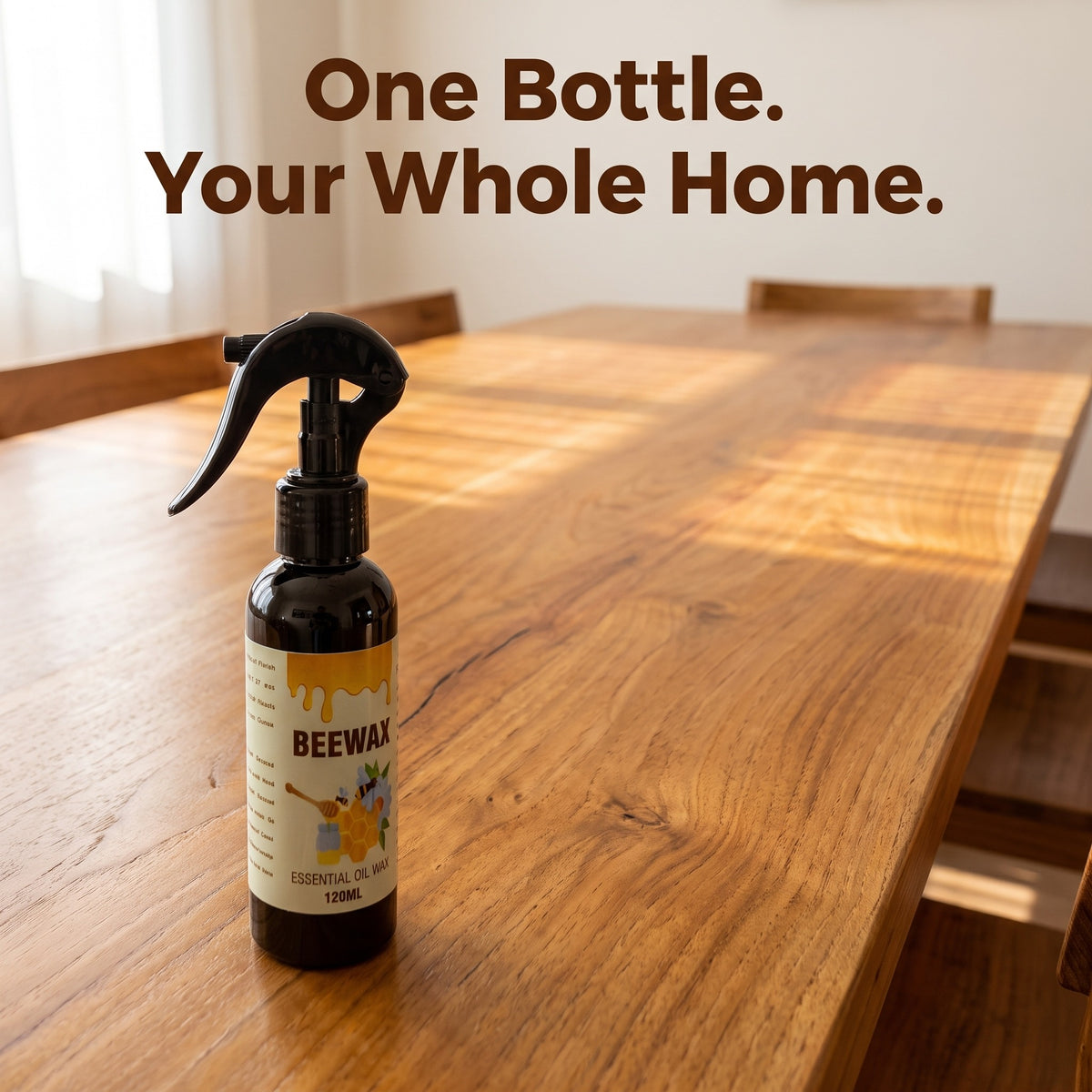 Beeswax Floor Spray: Anti-Crack & Scratch-Resistant Refurbishing Wax for Wood Floors