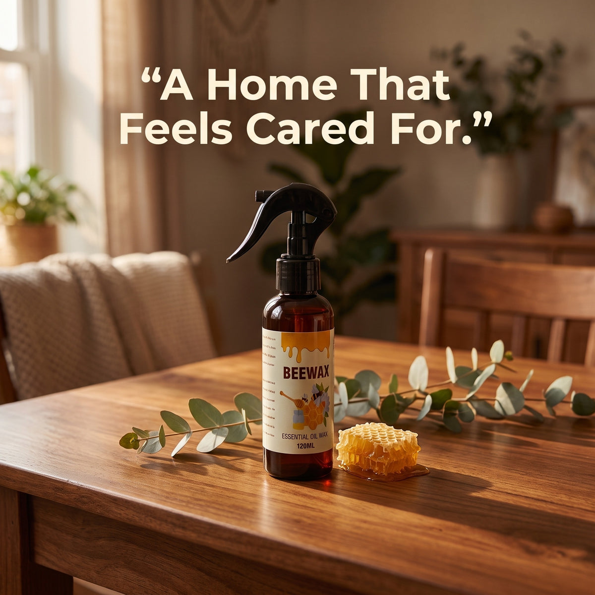Beeswax Floor Spray: Anti-Crack & Scratch-Resistant Refurbishing Wax for Wood Floors