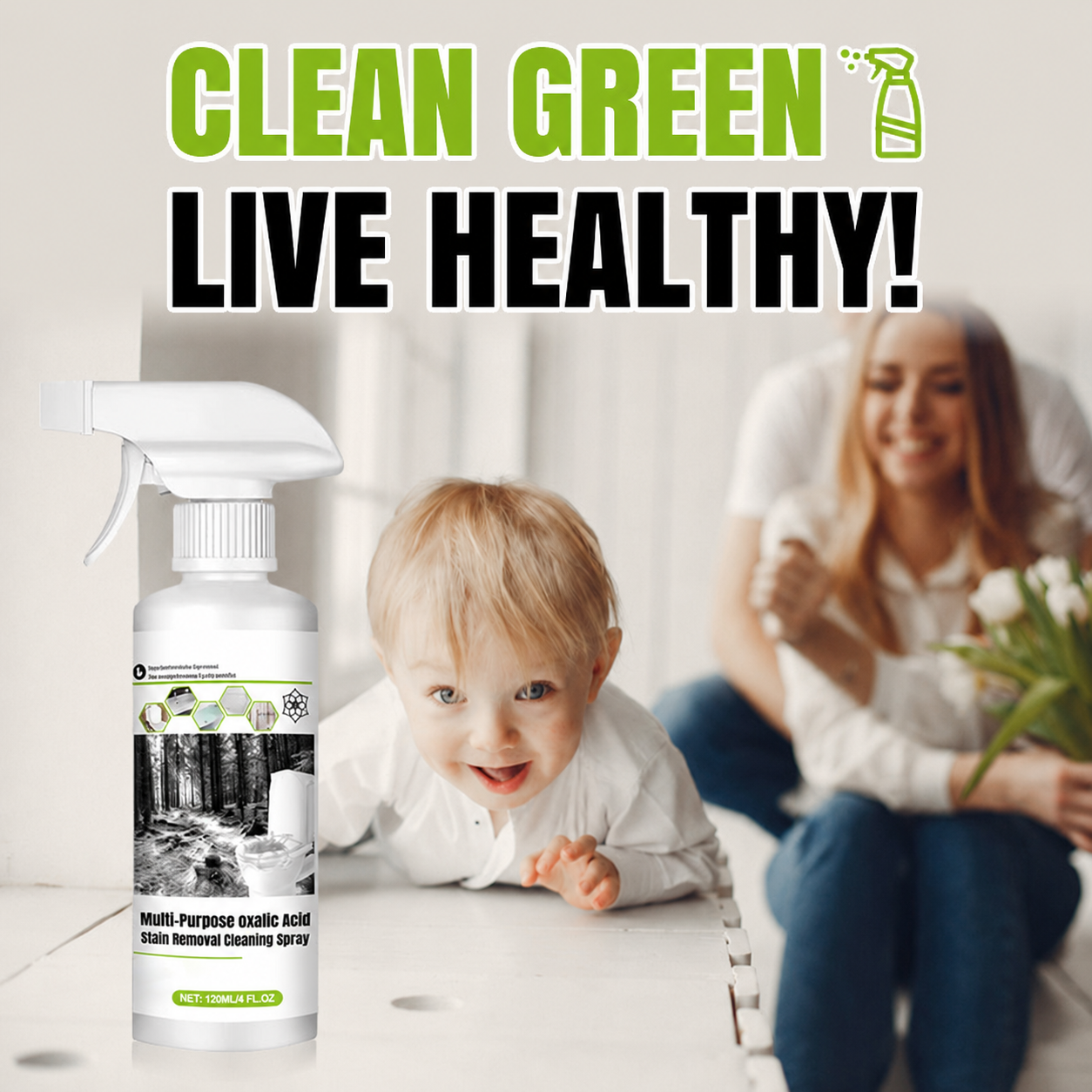 Multi-Purpose Oxalic Acid Stain Removal Cleaning Spray