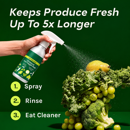 Fruit & Vegetable Wash Spray – Removes Pesticides & Wax Naturally