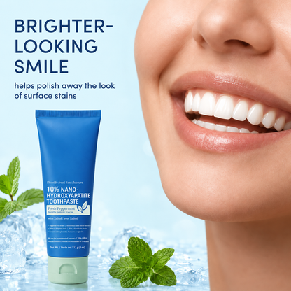 10% Nano Hydroxyapatite Whitening Toothpaste, Gentle Enamel Support