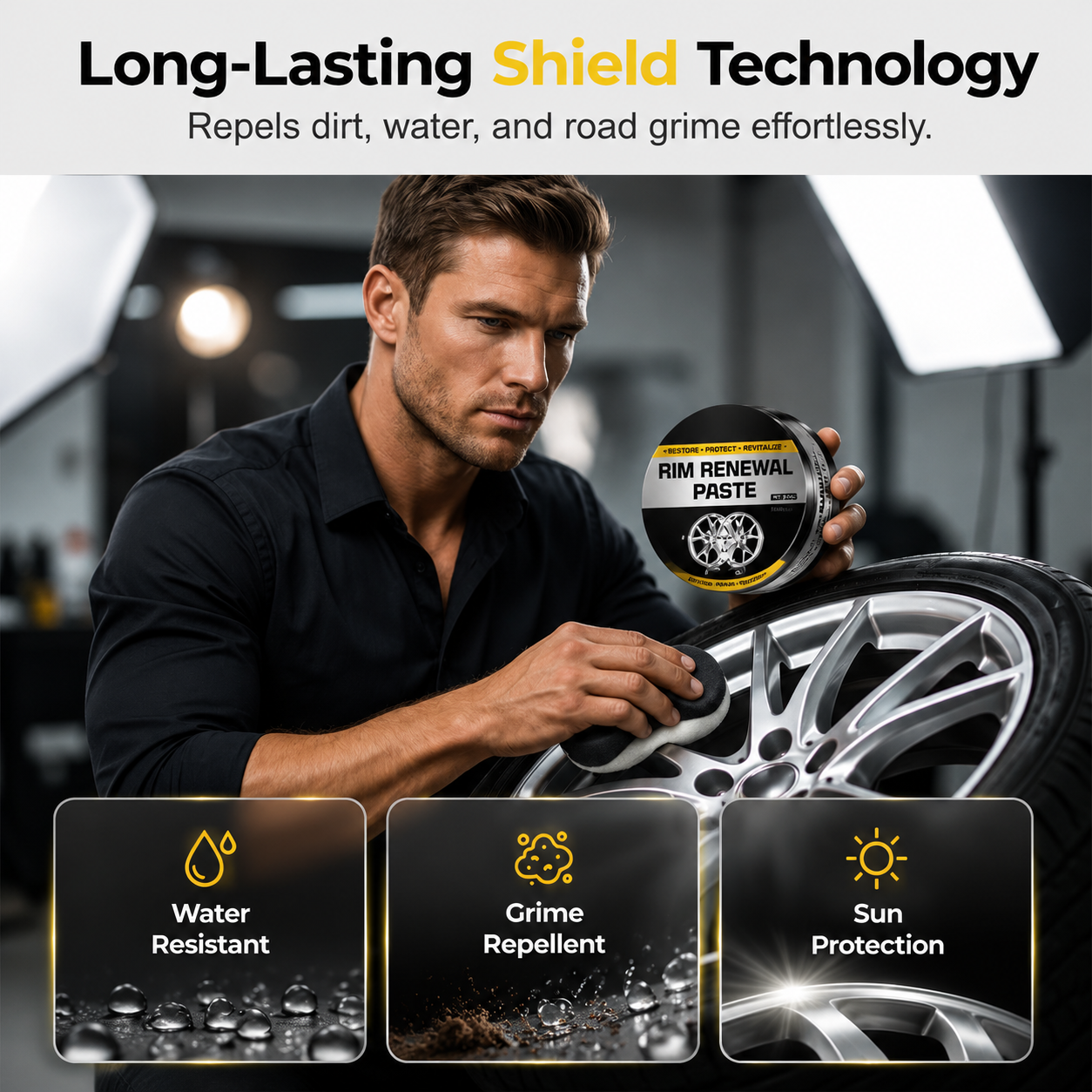 Ultimate All-In-One Wheel Restoration Paste  Erase Rust & Brake Dust for a Showroom Shine