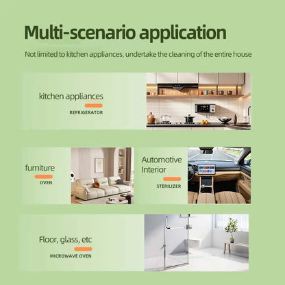 Multipurpose Household Foam Cleaner: Gentle, Surface-Safe, Stain-Removing, and Odor-Eliminating