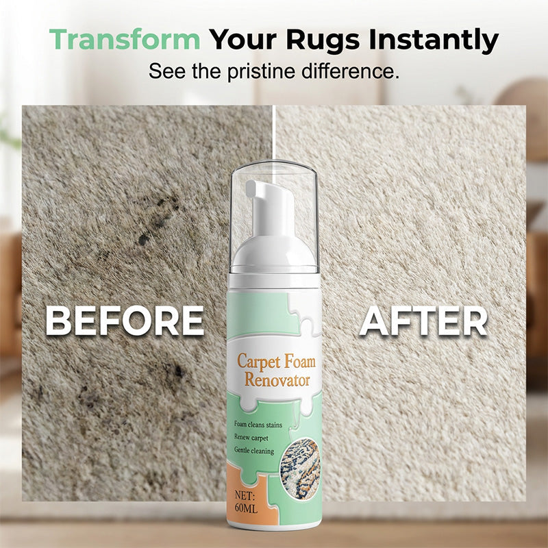 Carpet before and after cleaning